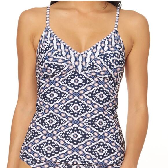 Jessica Simpson Venice Beach Tankini Swim Top S - Picture 1 of 8
